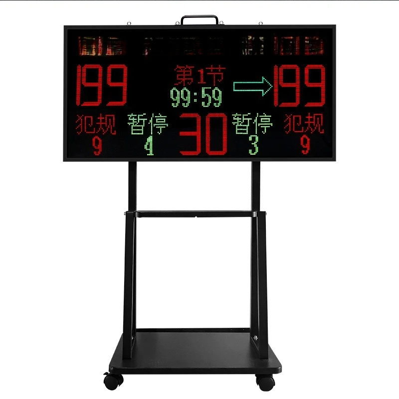 Power Tools And Names - Basketball electronic scoreboard floor-to-ceiling movable bracket
