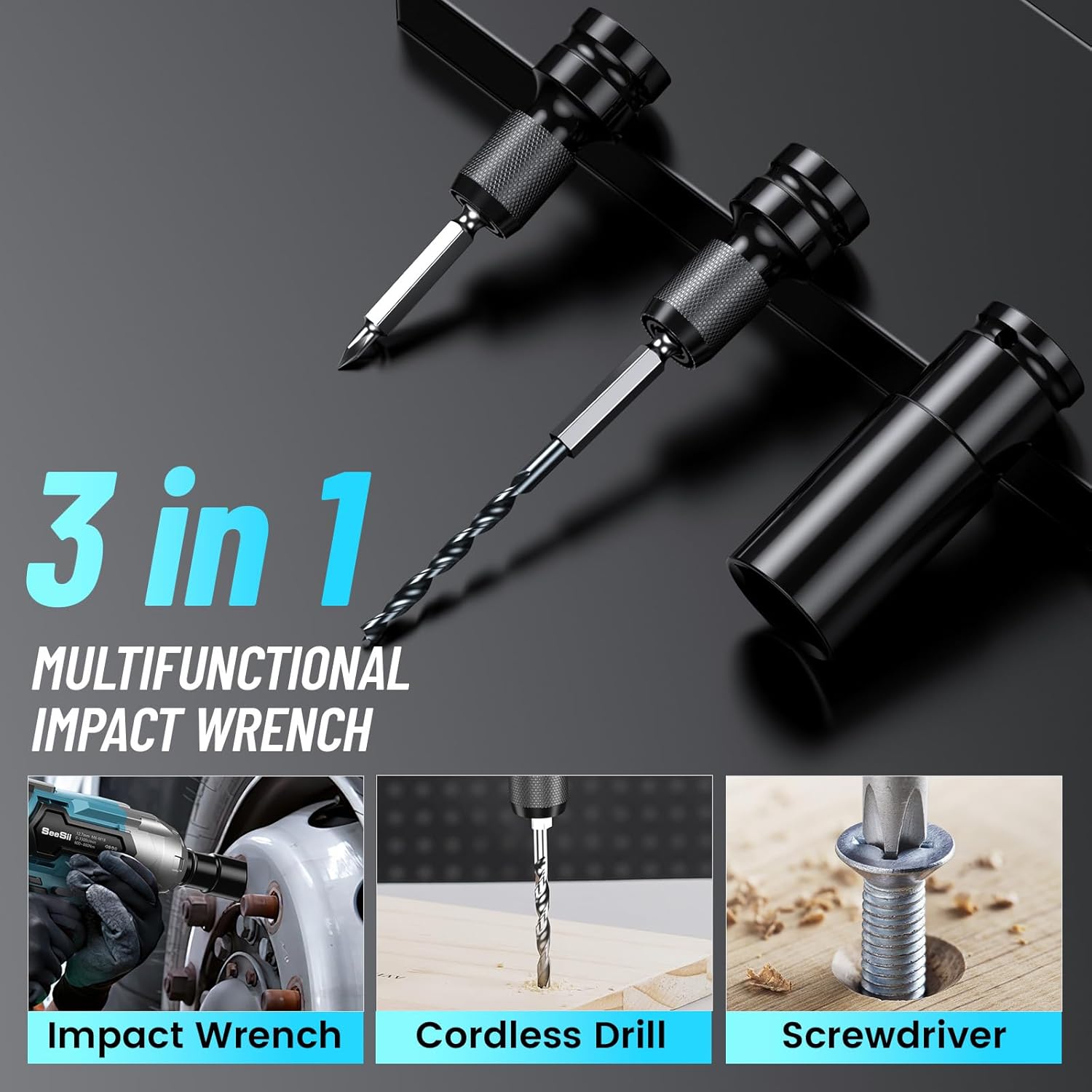 Seesii Cordless Impact Wrench  - Power Tools Impact Wrench recension och pris