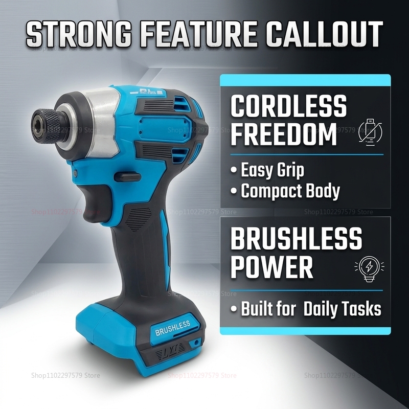 Cordless Brushless Impact Powe - Power Tools In Construction recension och pris