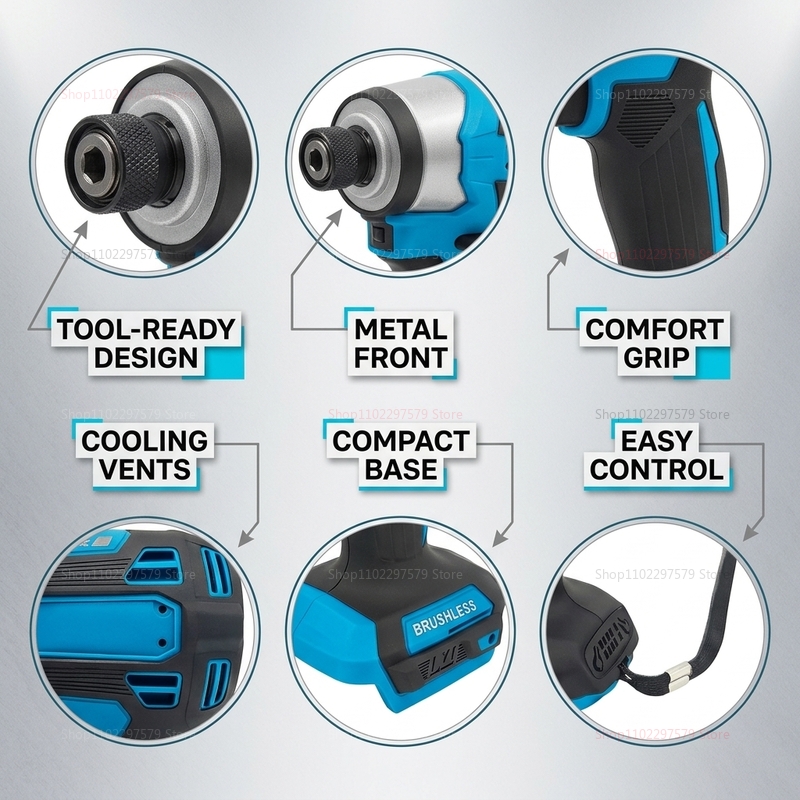 Cordless Brushless Impact Powe - Power Tools In Construction recension och pris