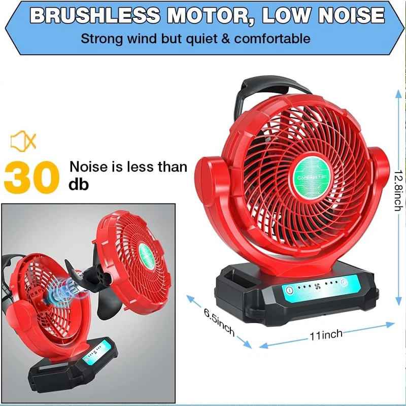 Cordless Fan For Milwaukee 18V - Power Tools In Construction recension och pris