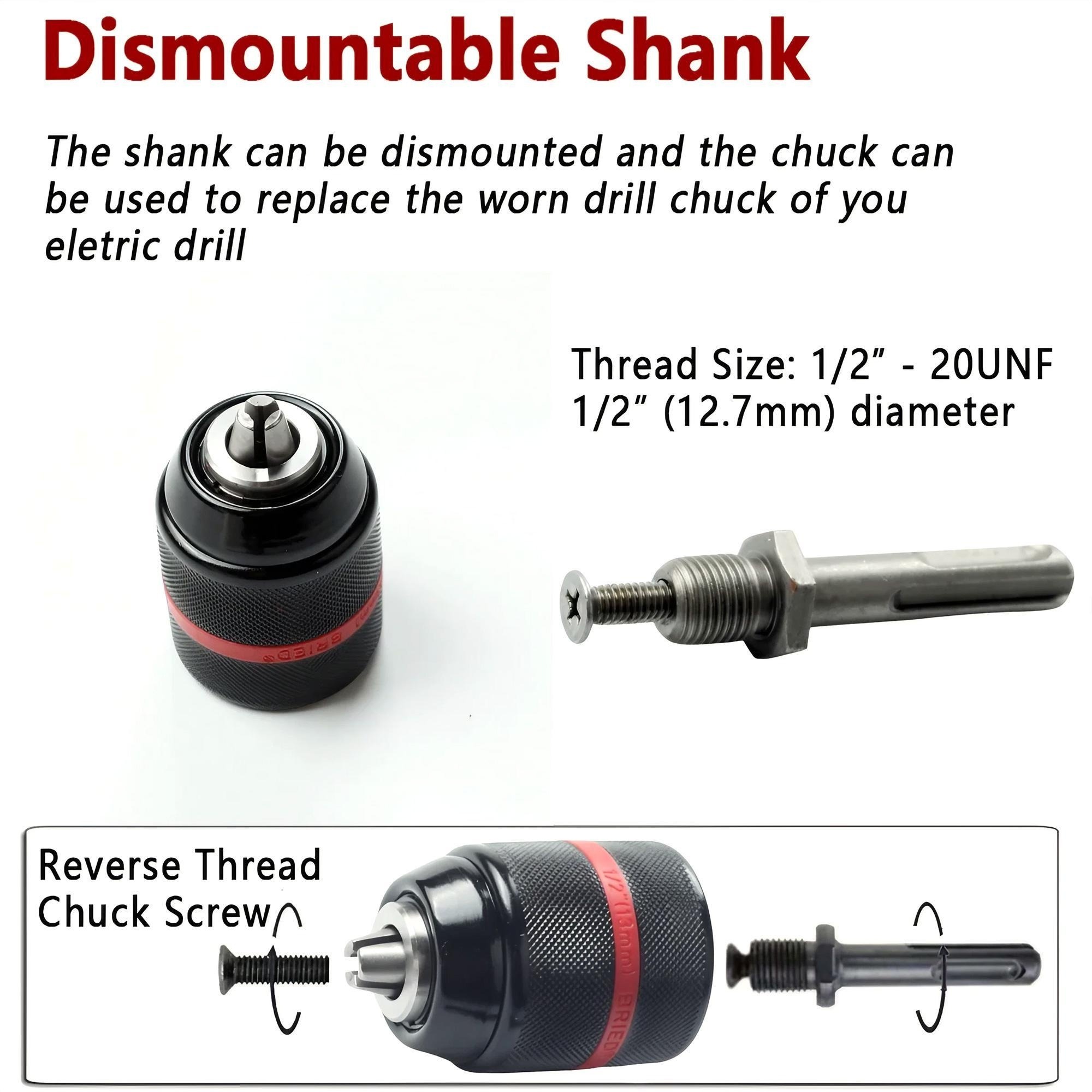 Keyless Drill Chuck Heavy Duty - Power Tools In Construction recension och pris