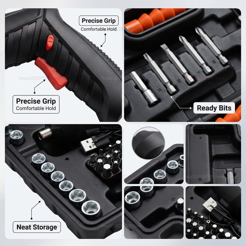 47Pcs Rechargeable Electric Sc - Power Tools Battery Repair recension och pris