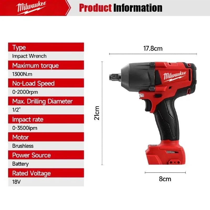 Milwaukee Brushless Cordless P - Power Tools Impact Wrench recension och pris